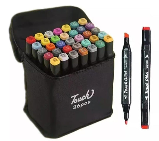 Marcadores Profesionales Touch – Set de 36 Colores Vibrantes