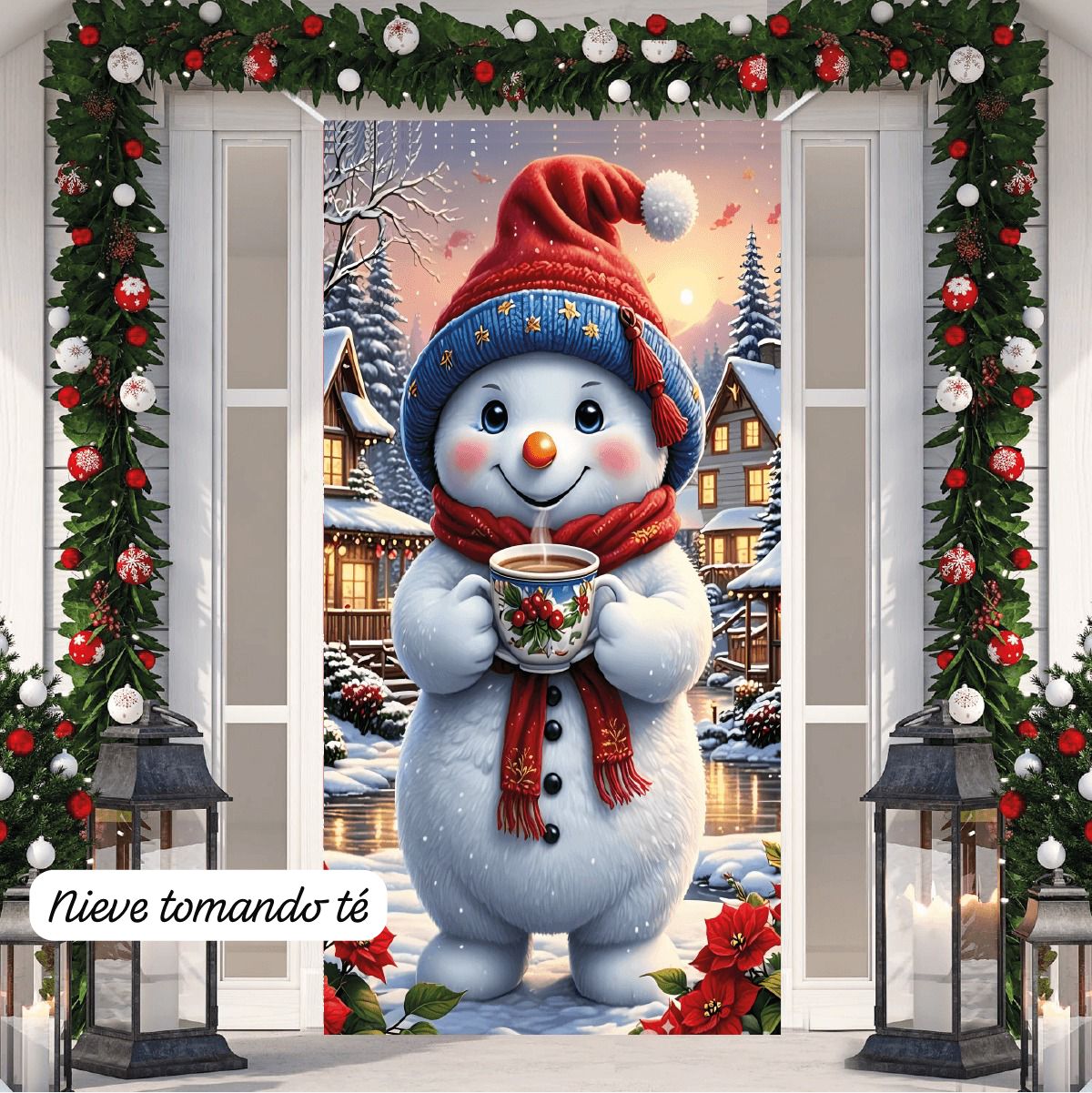 🎅 Fundas Navideñas para Puerta – Diseño Exclusivo 🎄