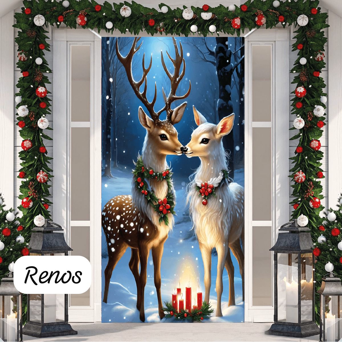 🎅 Fundas Navideñas para Puerta – Diseño Exclusivo 🎄