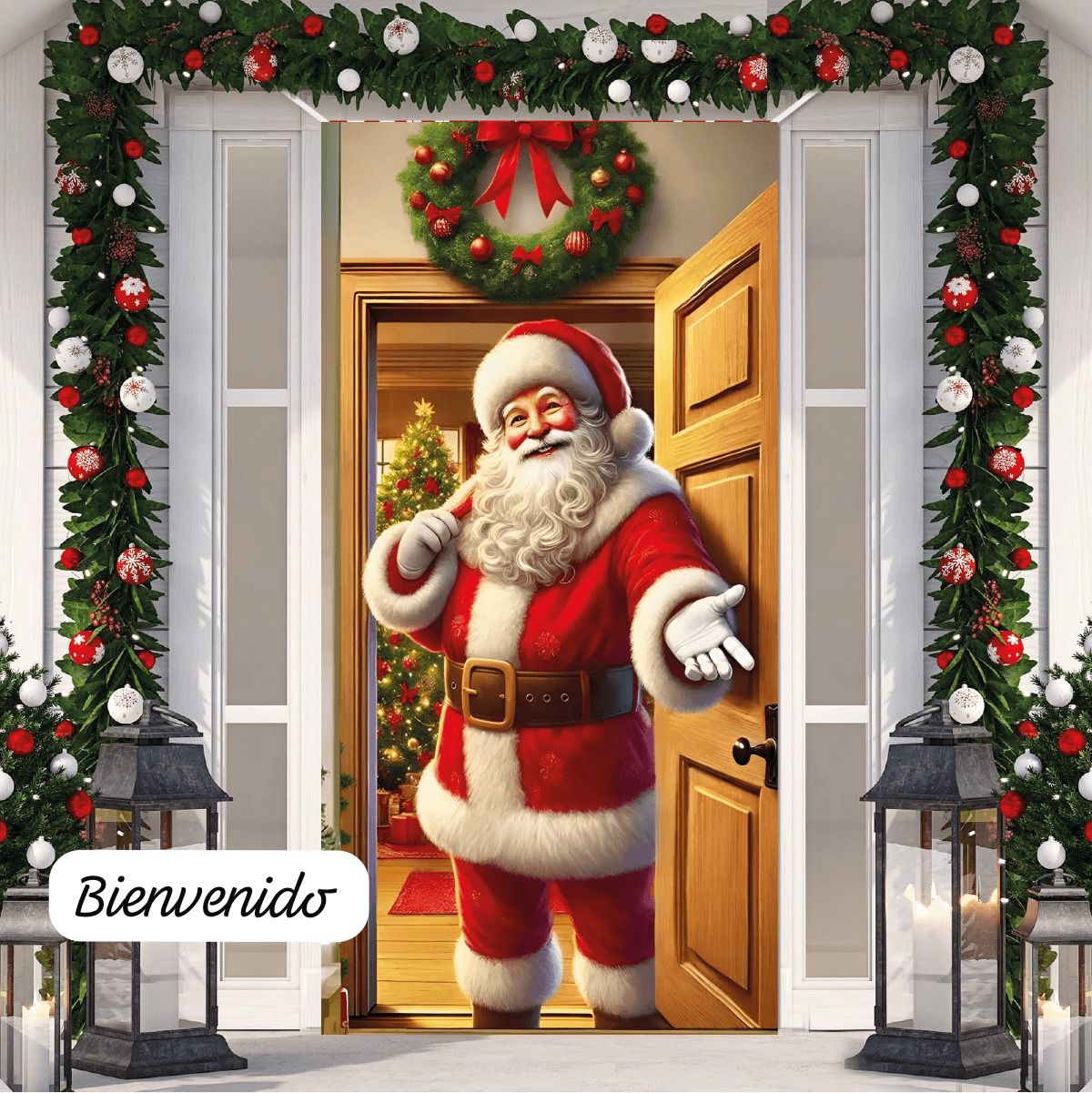 🎅 Fundas Navideñas para Puerta – Diseño Exclusivo 🎄
